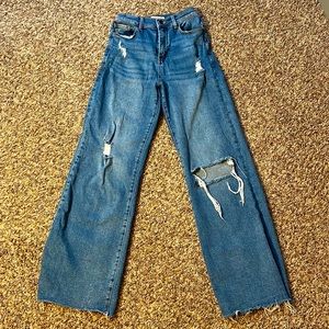 High rise distressed flare!